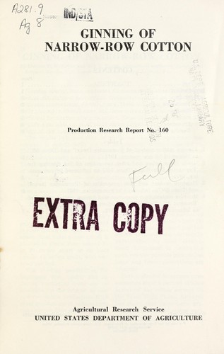 Cover for Ginning of narrow-row cotton