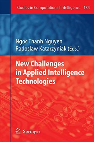 Cover for New Challenges in Applied Intelligence Technologies