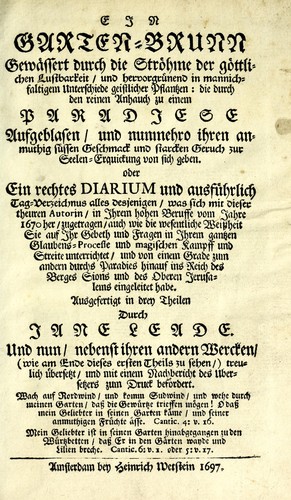 Cover for Ein Garten-Brunn