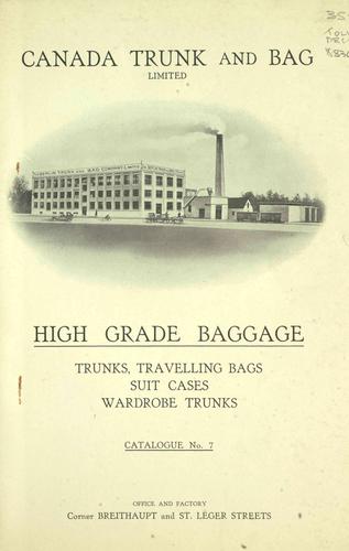 Cover for High grade baggage : trunks, travelling bags, suit cases, wardrobe trunks