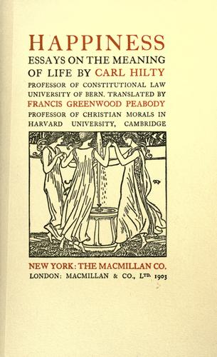 Cover for Happiness