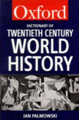 Cover for A dictionary of twentieth-century world history