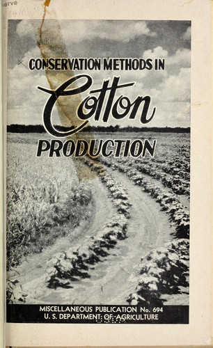 Cover for Conservation methods in cotton production