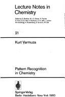 Cover for Pattern recognition in chemistry
