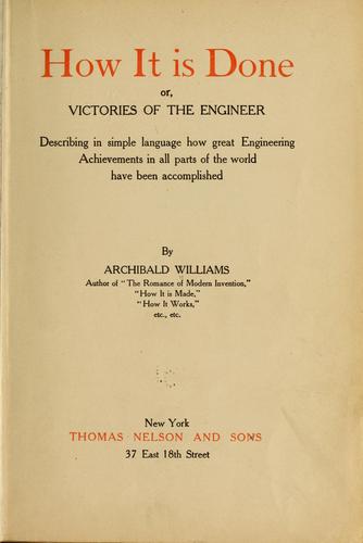 Cover for How it is done