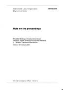 Cover for Note on the Proceedings