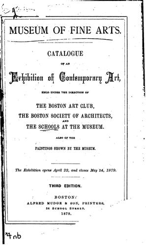 Cover for Catalogue of an Exhibition of Contemporary Art: Exhibition, April 22 - May ...