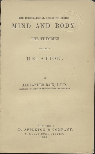 Cover for Mind and body : the theories of their relation