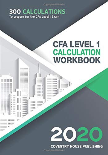 Cover for CFA Level 1 Calculation Workbook