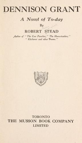 Cover for Dennison Grant