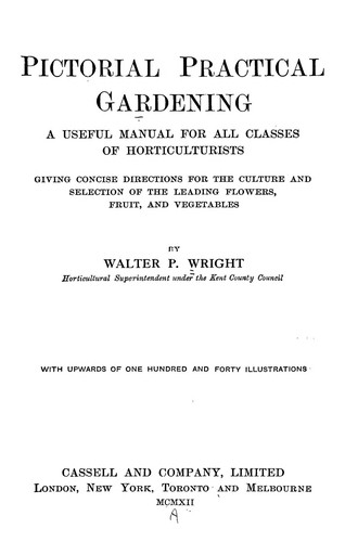 Cover for Pictorial practical gardening