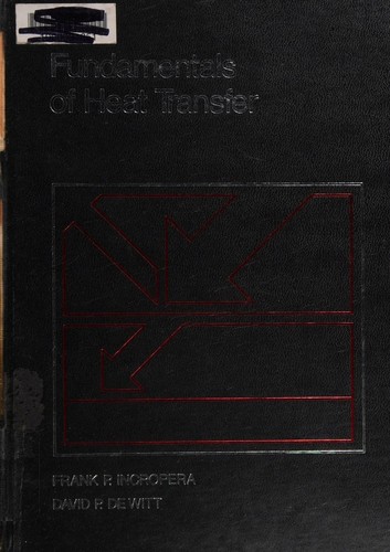 Cover for Solutions manual to accompany Fundamentals of heat transfer