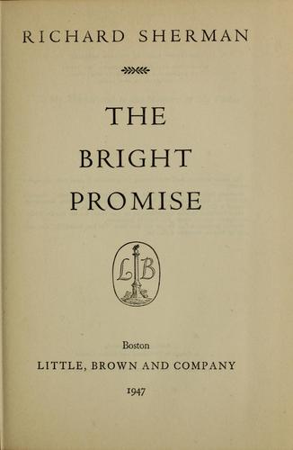 Cover for The bright promise.