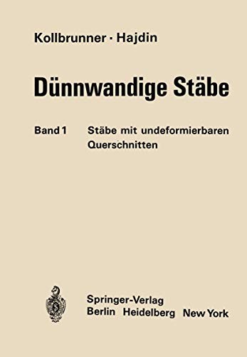 Cover for Dunnwandige Stabe, Stäbe mit Undeformierbaren Querschnitten