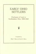Cover for Early Ohio settlers