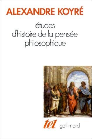 Cover for Etudes d'histoire de la pensée philosophique