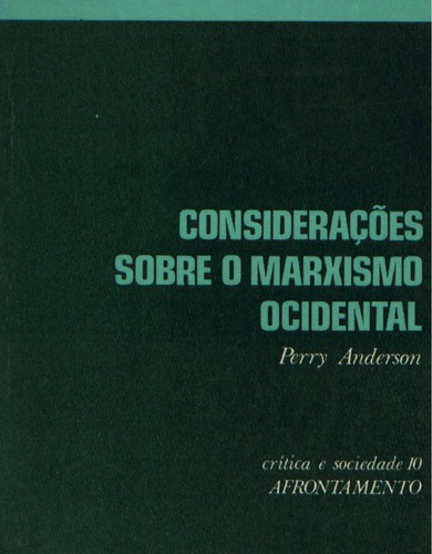 Cover for Considerações sobre o marxismo ocidental