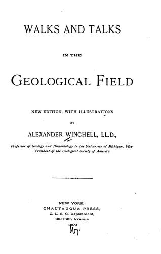 Cover for Walks and Talks in the Geological Field