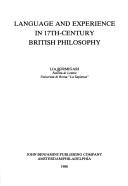 Cover for Language and experience in 17th-century British philosophy