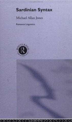 Cover for Sardinian syntax