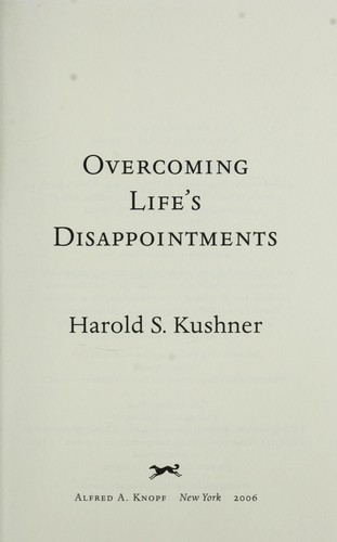 Cover for Overcoming life's disappointments
