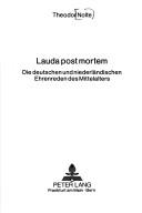 Cover for Lauda post mortem