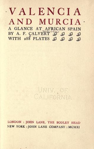 Cover for Valencia and Murcia