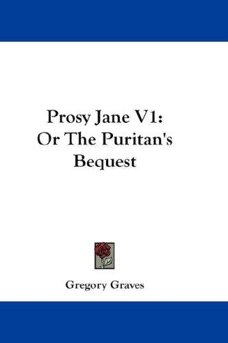 Cover for Prosy Jane V1