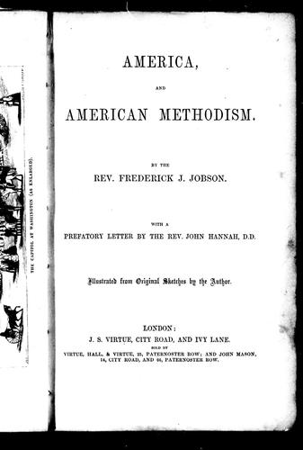 Cover for America and American Methodism