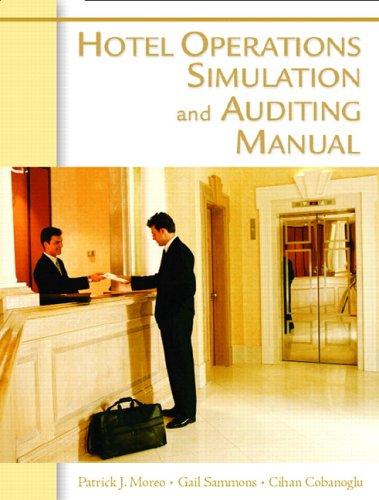 Cover for Hotel operations simulation and auditing manual