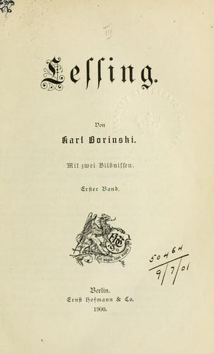 Cover for Lessing.