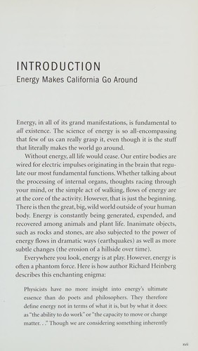 Cover for Introduction to energy in California