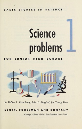 Cover for Science problems for junior high school