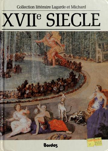 Cover for XVIIe siécle
