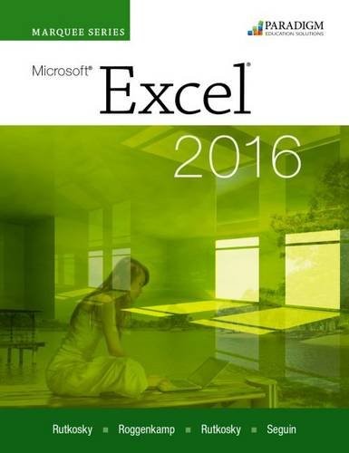 Cover for Marquee Series : Microsoft Excel 2016