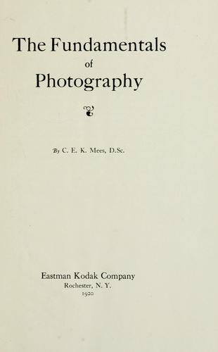 Cover for The fundamentals of photography