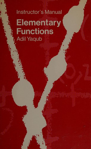 Cover for Elementary functions, instructor's manual