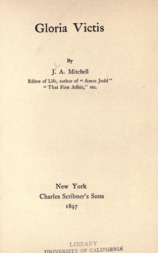 Cover for Gloria victis