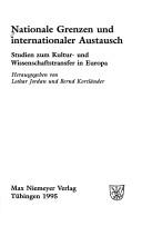 Cover for Nationale Grenzen und internationaler Austausch