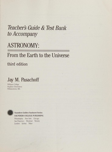 Cover for Astronomy Earth Universe