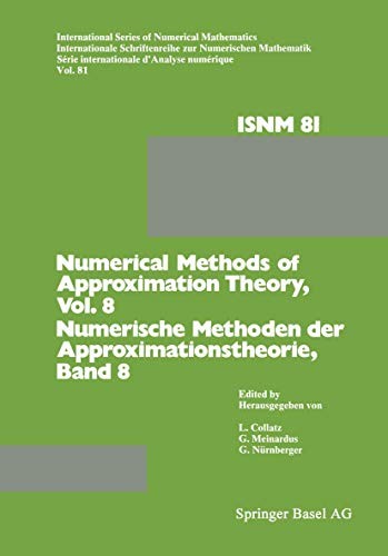 Cover for Numerical Methods of Approximation Theory/Numerische Methoden der Approximationstheorie