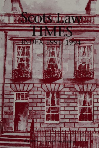 Cover for "Scots Law Times"