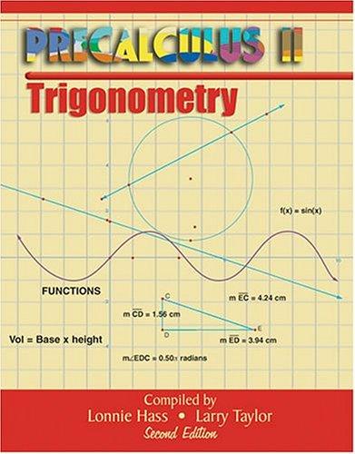 Cover for Precalculus Ii