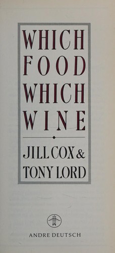 Cover for Which Food Which Wine