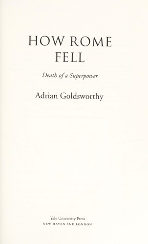 Cover for How Rome fell