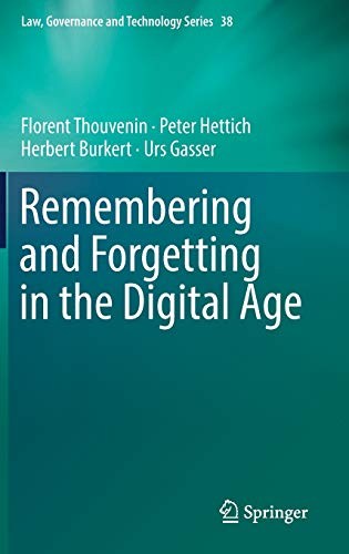 Cover for Remembering and Forgetting in the Digital Age
