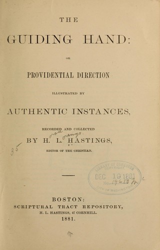 Cover for The guiding hand
