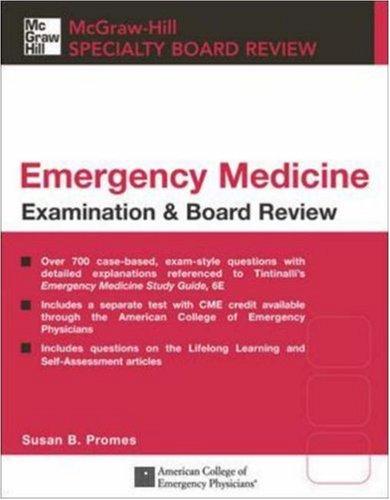 Cover for Emergency Medicine Examination & Board Review (McGraw-Hill Specialty Board Review)