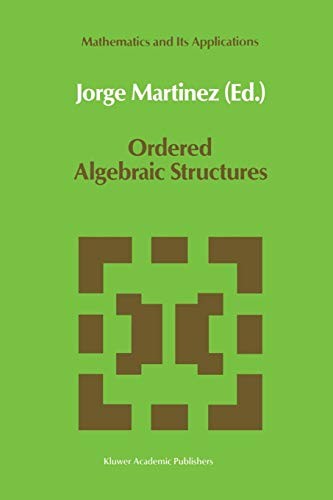 Cover for Ordered Algebraic Structures