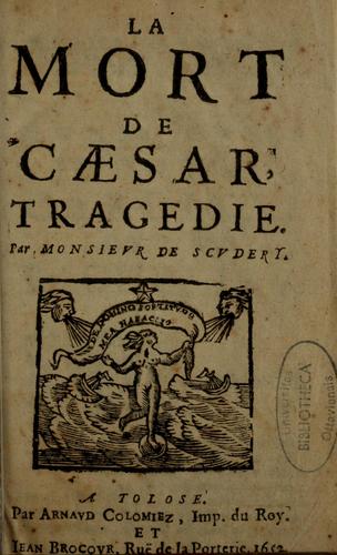 Cover for La Mort de Caesar